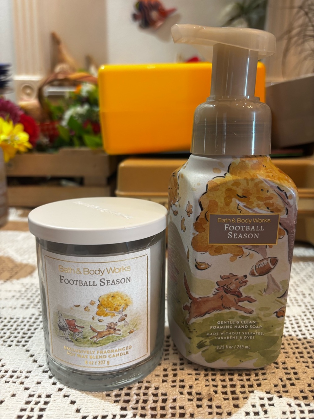 (2026)Bath & Body Works Football Season Foam Hand Soap & Candle